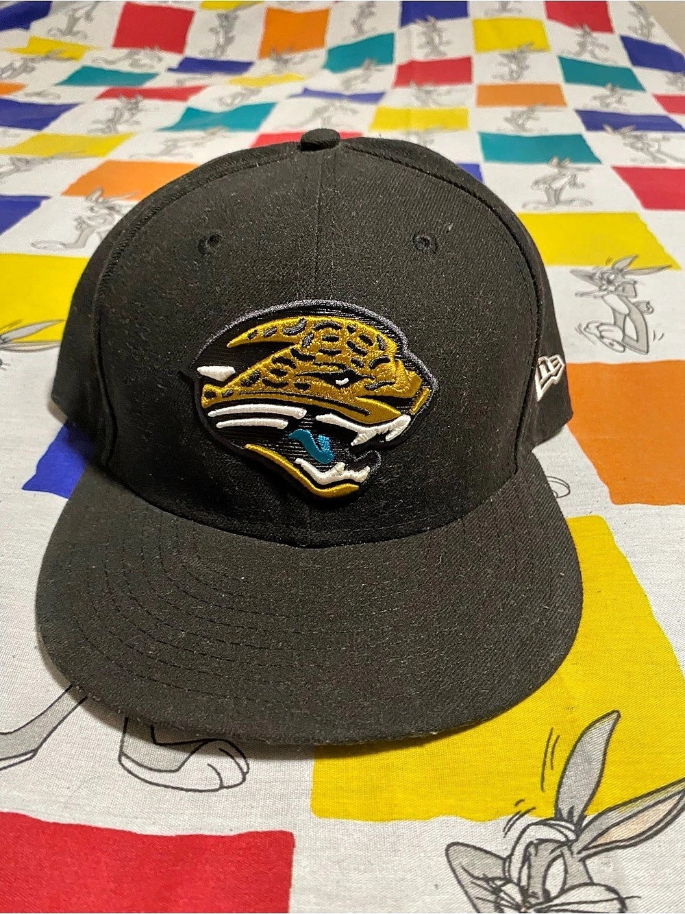 New Era NFL Jacksonville Jaguars 59FIFTY Fitted Cap Black & Gold Size 8